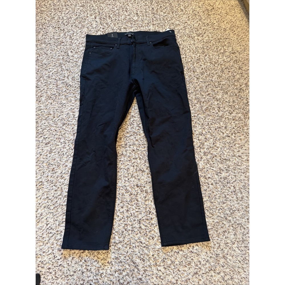 NEW Banana Republic 36x30 Black Stretch Denim Straight Mens Jeans